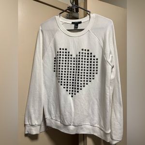 Ladies size large Heart sweater
